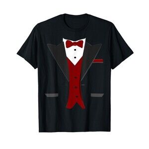 Tuxedo Costume T-Shirt - Funny Suit Wedding Groom
